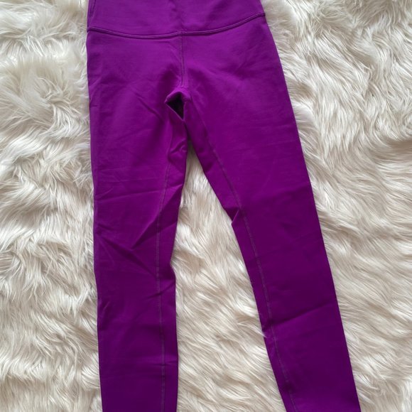 High Rise Purple Lululemon Leggings - Picture 1 of 4
